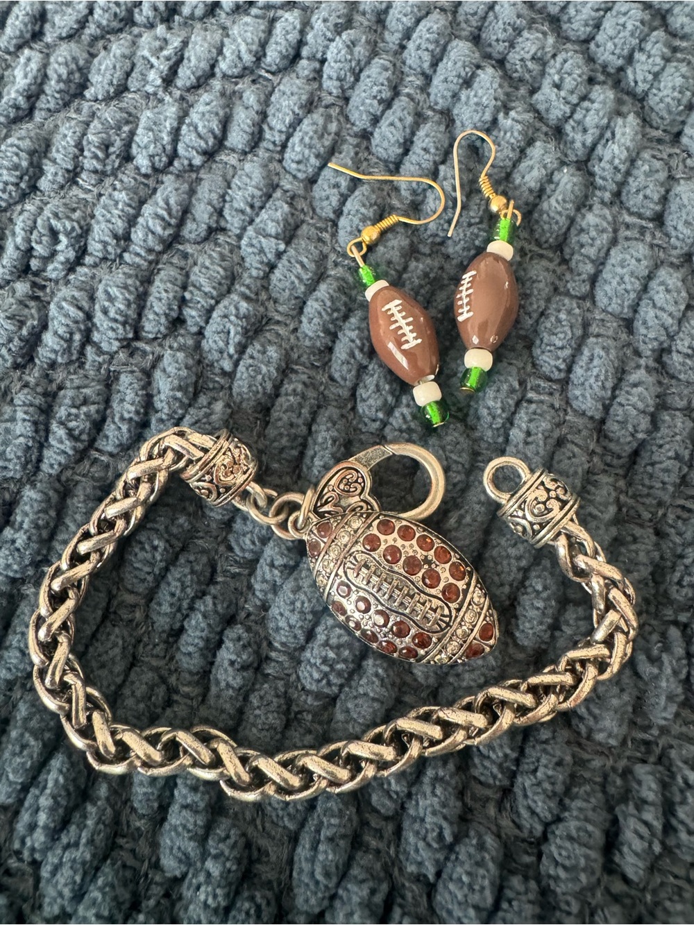 Football Theme Jewelry Set